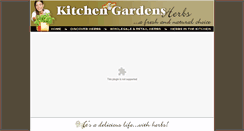 Desktop Screenshot of kitchengardenherbs.com
