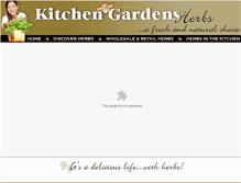 Tablet Screenshot of kitchengardenherbs.com